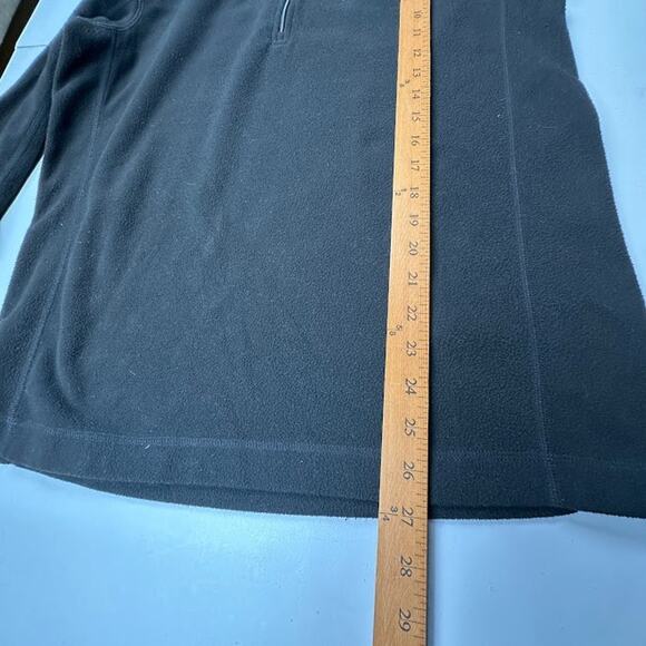 Patagonia Sweater Mens Medium Black Micro D 1/4 Zip Fleece Pullover Outdoor Hike - Picture 9 of 11